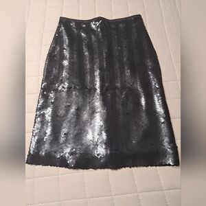 Black Sequin Skirt